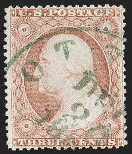 Sale 1219, Lot 110, 3c 1857-60 Issue (Scott 25-26A)