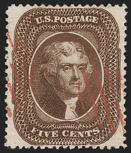 Sale 1219, Lot 119, 5c 1857-60 Issue (Scott 27-30A)