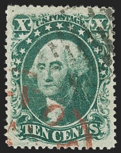 Sale 1219, Lot 126, 10c-12c 1857-60 Issue (Scott 31-36B)