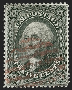 Sale Number 1219, Lot Number 131, 10c-12c 1857-60 Issue (Scott 31-36B)