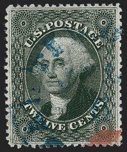 Sale 1219, Lot 133, 10c-12c 1857-60 Issue (Scott 31-36B)
