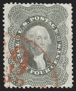 Sale 1219, Lot 134, 24c-90c 1860 Issue (Scott 37-39)