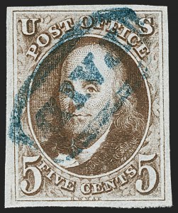 Sale 1219, Lot 17, 5c 1847 Issue (Scott 1)
