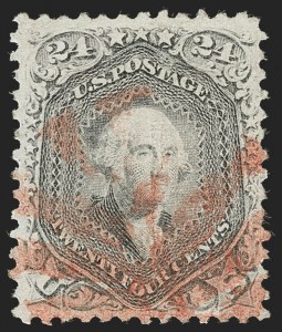 Sale Number 1219, Lot Number 255, 1867-68 Grilled Issue (Scott 79-101)