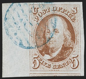 Sale 1219, Lot 33, 5c 1847 Issue (Scott 1)