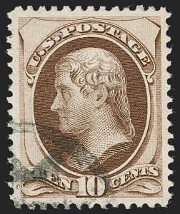 Sale Number 1219, Lot Number 338, 1870-71 National Bank Note Co. Grilled Issue (Scott 134-144)
