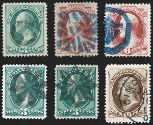 Sale 1219, Lot 354, 1870-71 National Bank Note Co. Ungrilled Issue (Scott 145-155)