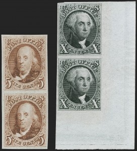 Sale 1219, Lot 48, 1875 Reproduction of 1847 Issue (Scott 3-4)