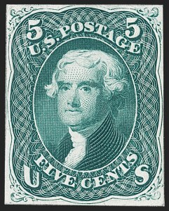 Sale 1221, Lot 1009, Essays and Proofs, 1847 thru 1868 Issues