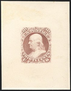 Sale 1221, Lot 1017, Essays and Proofs, 1847 thru 1868 Issues