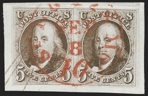 Sale 1221, Lot 1082, 1847 Issue and 1875 Reproduction (Scott 1-4)