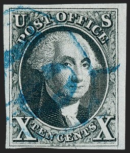 Sale 1221, Lot 1084, 1847 Issue and 1875 Reproduction (Scott 1-4)