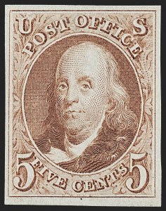 Sale 1221, Lot 1088, 1847 Issue and 1875 Reproduction (Scott 1-4)