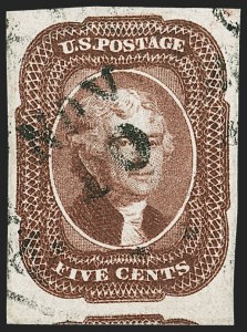 Sale Number 1221, Lot Number 1104, 1851-56 Issue (Scott 5-17)