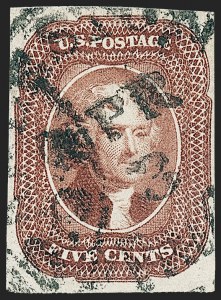 Sale 1221, Lot 1107, 1851-56 Issue (Scott 5-17)
