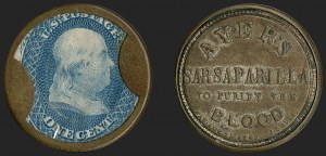 Sale 1221, Lot 1173, Civil War Encased Postage