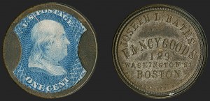 Sale 1221, Lot 1174, Civil War Encased Postage