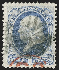 Sale 1221, Lot 1287, 1870-71 National Bank Note Co. Grilled Issue (Scott 134-144)