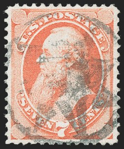 Sale 1221, Lot 1292, 1870-71 National Bank Note Co. Grilled Issue (Scott 134-144)