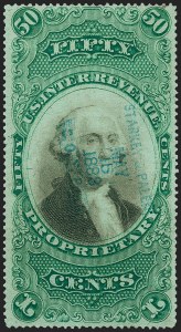 Sale 1221, Lot 1759, Revenues, Second thru Third Issues, Proprietary, Stock Transfer