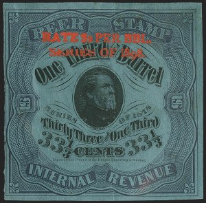 Sale 1221, Lot 1765, Revenues, Beer Stamps