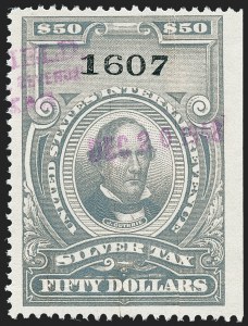 Sale 1221, Lot 1771, Revenues, Silver Tax