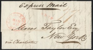 Sale 1223, Lot 8029, Transatlantic Stampless, Ship Mail
