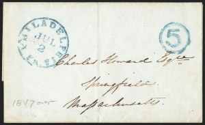 Sale 1223, Lot 8042, Stampless Markings by State