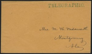 Sale 1223, Lot 8049, Telegraph Markings
