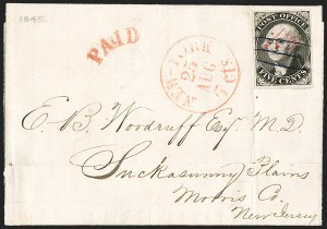 Sale 1223, Lot 8121, N.Y. Postmaster's Provisional
