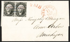 Sale 1223, Lot 8122, N.Y. Postmaster's Provisional