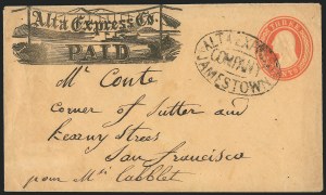 Sale 1223, Lot 8422, California and Western Mails