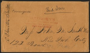 Sale 1223, Lot 8436, California and Western Mails