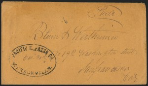 Sale 1223, Lot 8445, California and Western Mails
