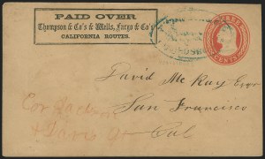 Sale 1223, Lot 8450, California and Western Mails