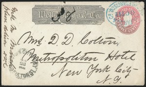 Sale 1223, Lot 8459, California and Western Mails