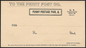 Sale 1223, Lot 8465, California and Western Mails
