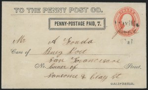 Sale 1223, Lot 8467, California and Western Mails