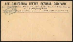 Sale 1223, Lot 8471, California and Western Mails