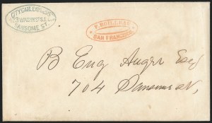 Sale 1223, Lot 8473, California and Western Mails