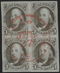 Sale 1224, Lot 17, 1847 Issue