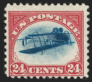 Sale 1224, Lot 223, 1918 24c Inverted "Jenny" -- Position 11 (C3a)