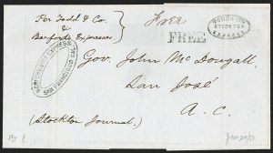 Sale 1224, Lot 268, California and Western Postal History including Pony Express