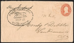 Sale 1224, Lot 274, California and Western Postal History including Pony Express