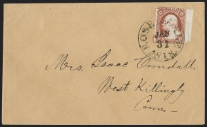 Sale 1224, Lot 57, 1c-3c 1851 Issue with Chicago Perforation