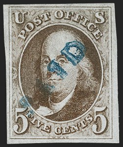 Sale 1227, Lot 2080, 5c 1847 Issue (Scott 1)