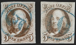 Sale 1227, Lot 2100, 5c 1847 Issue (Scott 1)