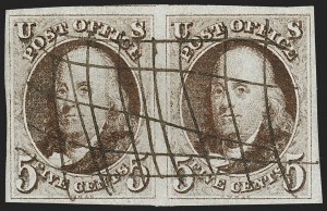 Sale 1227, Lot 2103, 5c 1847 Issue (Scott 1)