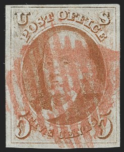 Sale 1227, Lot 2109, 5c 1847 Issue (Scott 1)