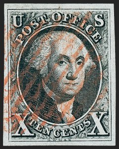 Sale 1227, Lot 2122, 10c 1847 Issue (Scott 2)